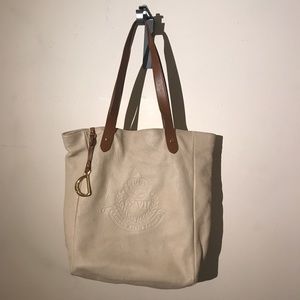 Lauren Ralph Lauren Genuine Leather Tote Bag